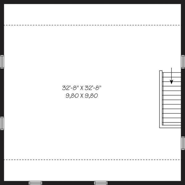 Second Floor Plan for House Plan #143893