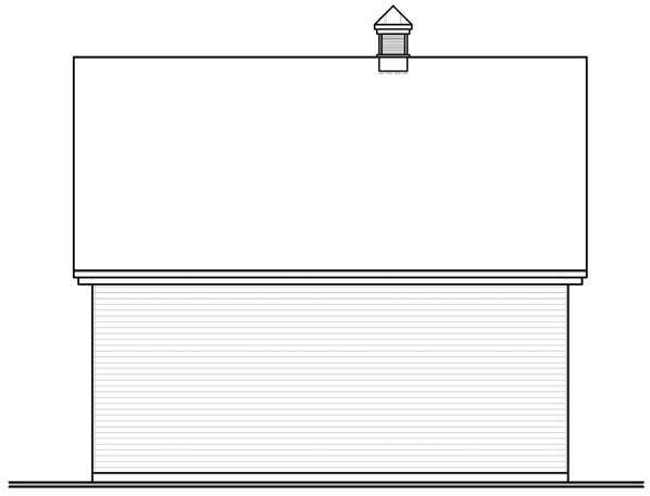 Rear Elevation for House Plan #143893