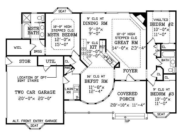 Main Floor Plan for House Plan #626641