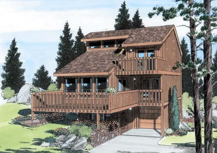 Full Rendering for House Plan #189134