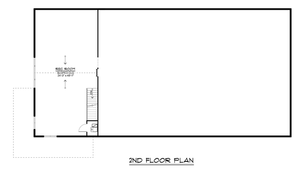 Second Floor Plan for House Plan #758072