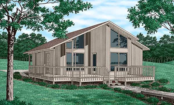 Full Rendering for House Plan #650229