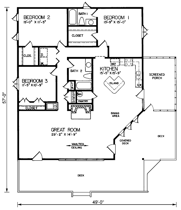 Main Floor Plan for House Plan #657371