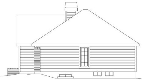Right Elevation for House Plan #631231