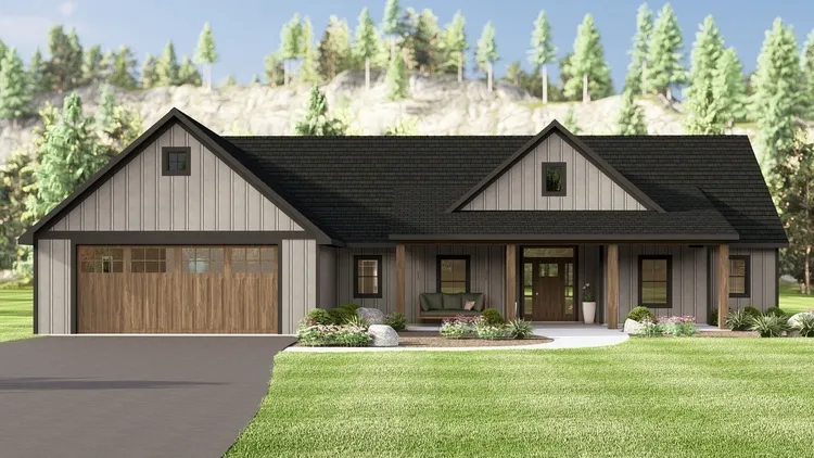 Full Rendering for House Plan #751891