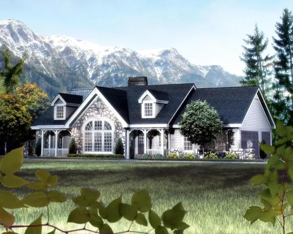Full Rendering for House Plan #638651