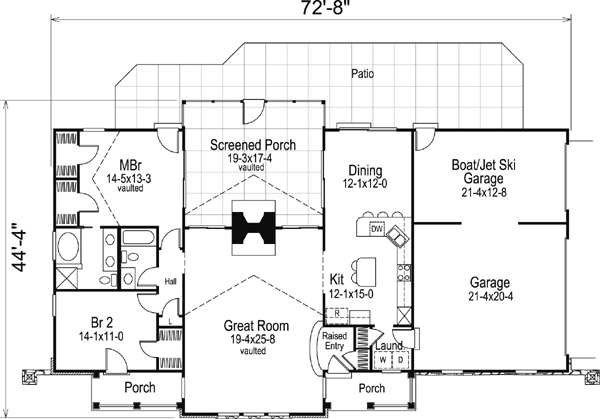 Main Floor Plan for House Plan #638651