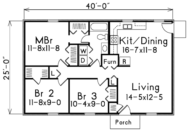Main Floor Plan for House Plan #630001