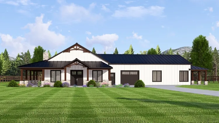 Full Rendering for House Plan #753144