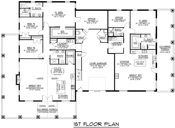 Main Floor Plan for House Plan #753144