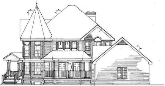 Right Elevation for House Plan #630652