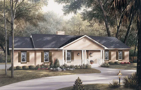 Full Rendering for House Plan #630631