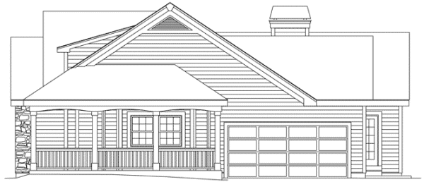 Right Elevation for House Plan #639202