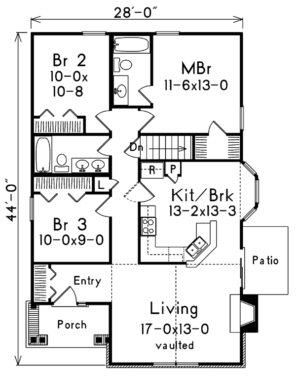 Main Floor Plan for House Plan #631611