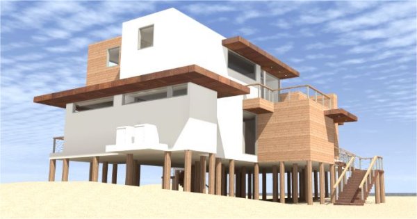 Right Elevation for House Plan #660942