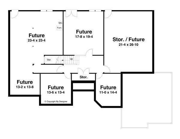 Basement Plan for House Plan #124213