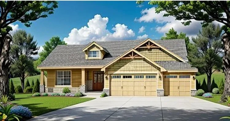 Full Rendering for House Plan #359641