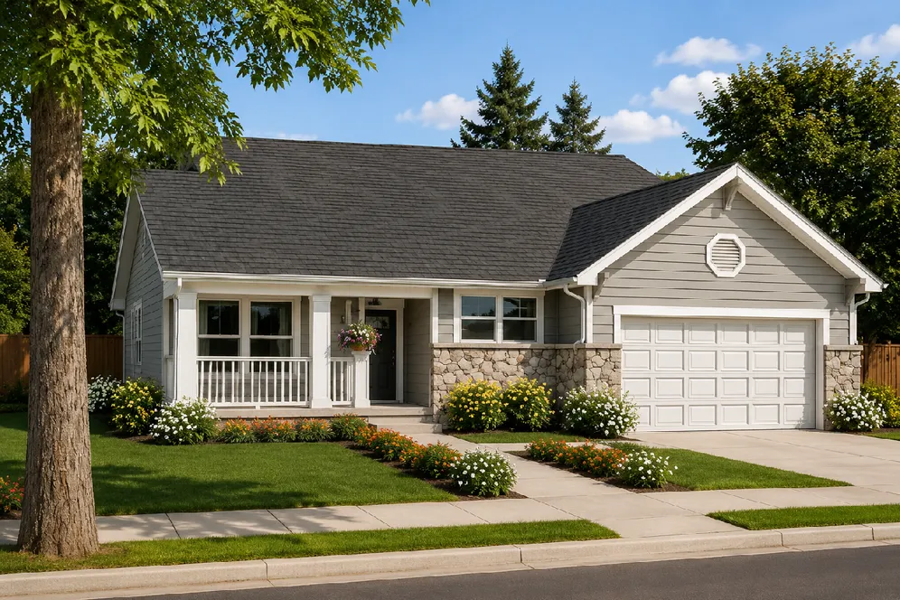 Full Rendering for House Plan #108095
