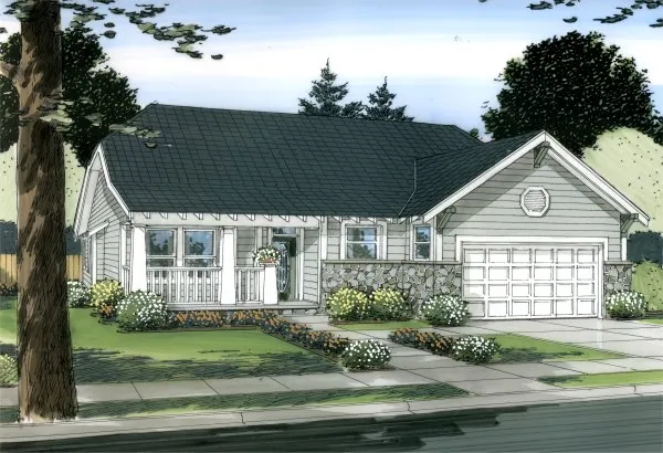 Full Rendering for House Plan #108095