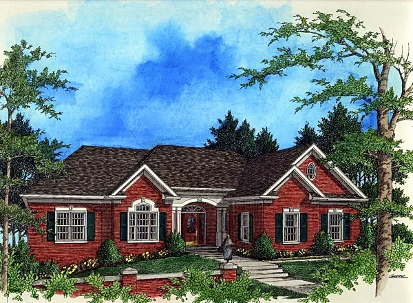 Full Rendering for House Plan #278932