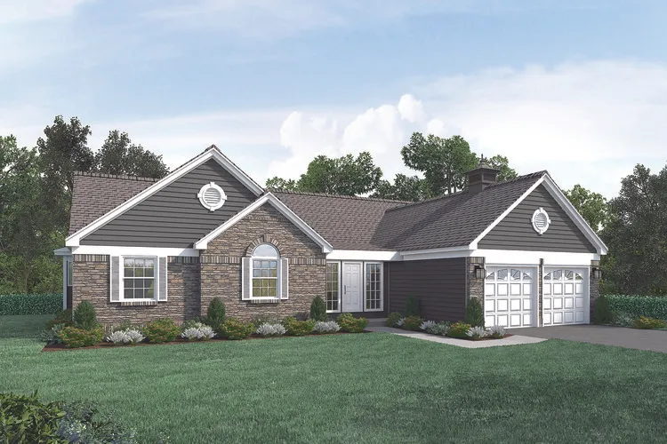 Full Rendering for House Plan #632881