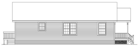 Left Elevation for House Plan #630231