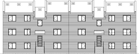 Rear Elevation for House Plan #171515