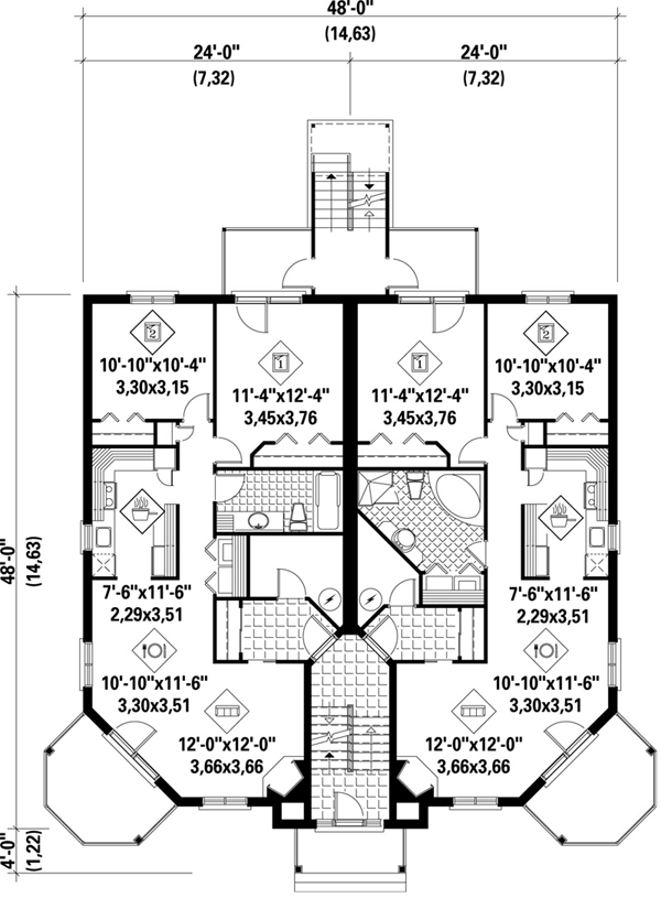 Main Floor Plan for House Plan #172946