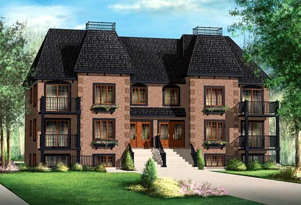Full Rendering for House Plan #175376