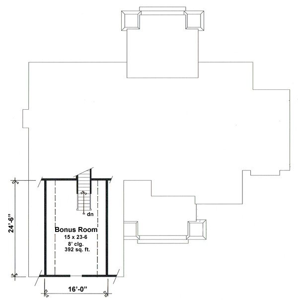 Attic Plan for House Plan #281791