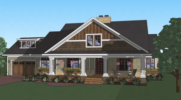 Full Rendering for House Plan #289991