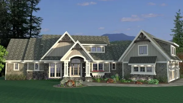 Full Rendering for House Plan #281215