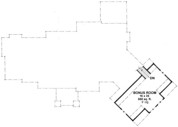 Attic Plan for House Plan #281215
