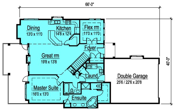 Main Floor Plan for House Plan #576462