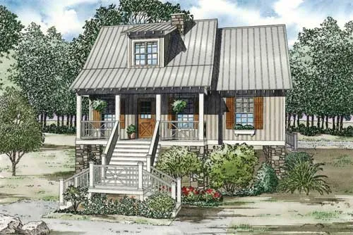 Full Rendering for House Plan #316811
