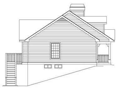 Left Elevation for House Plan #630411