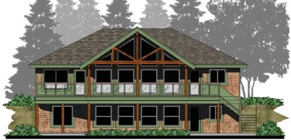 Full Rendering for House Plan #500541