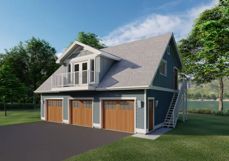 Full Rendering for House Plan #195075