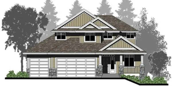 Full Rendering for House Plan #506732
