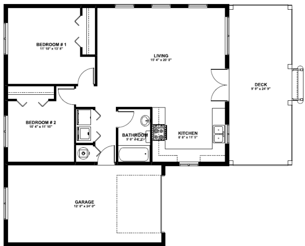 Main Floor Plan for House Plan #671001