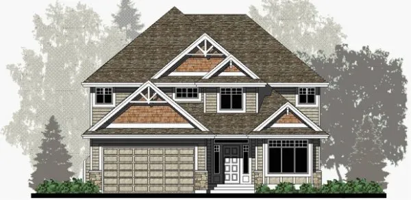 Full Rendering for House Plan #506922