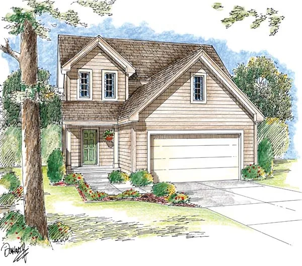 Full Rendering for House Plan #709851