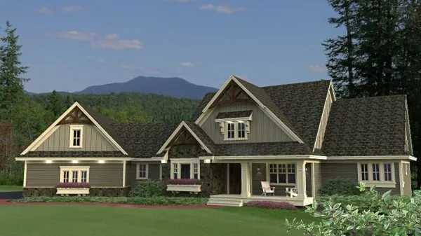 Full Rendering for House Plan #283513