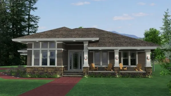 Full Rendering for House Plan #288413