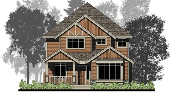 Full Rendering for House Plan #501632