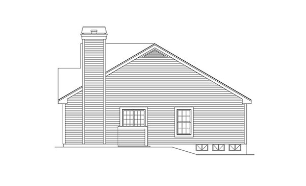 Right Elevation for House Plan #634801