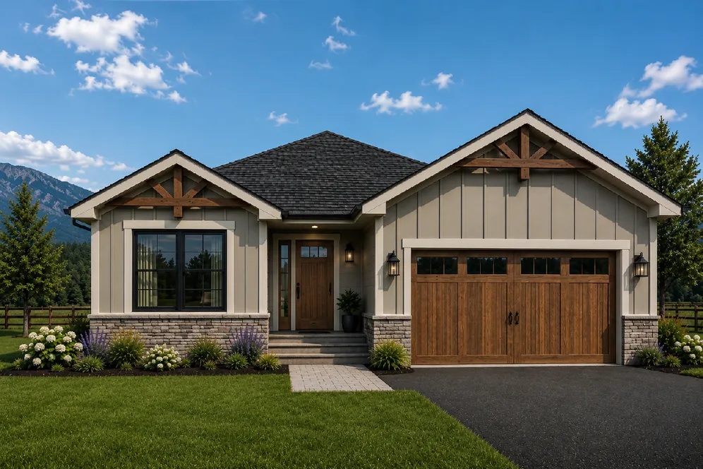 Full Rendering for House Plan #200925
