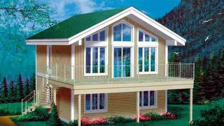 Full Rendering for House Plan #175574
