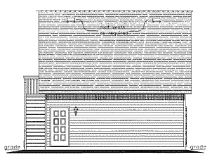 Rear Elevation for House Plan #137254