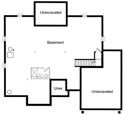 Basement Plan for House Plan #531971